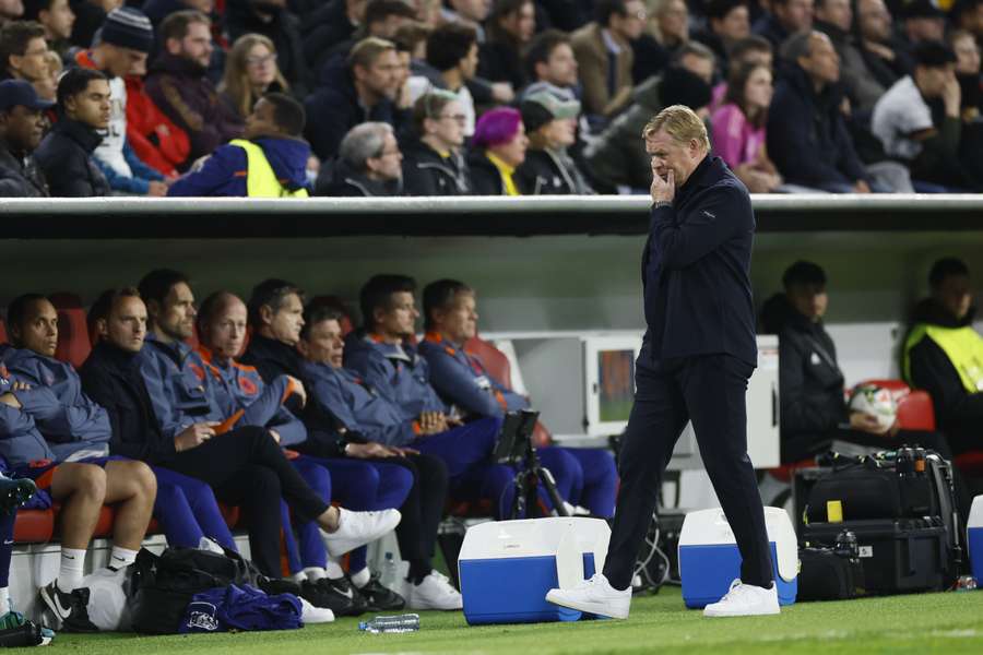 Koeman zag zijn ploeg niet goed spelen tegen Duitsland