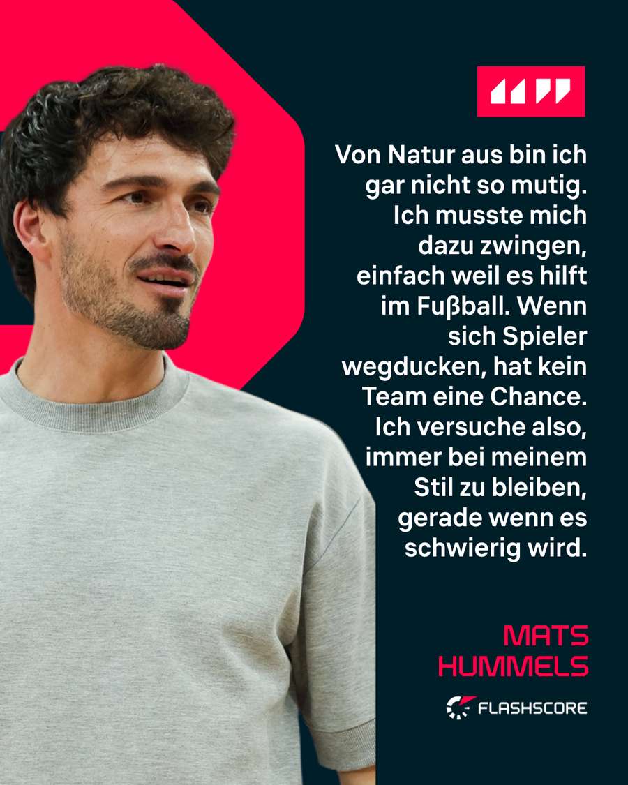 Hummels in einem persönlichen Gespräch mit Esquire über den Faktor Mut im Fußball