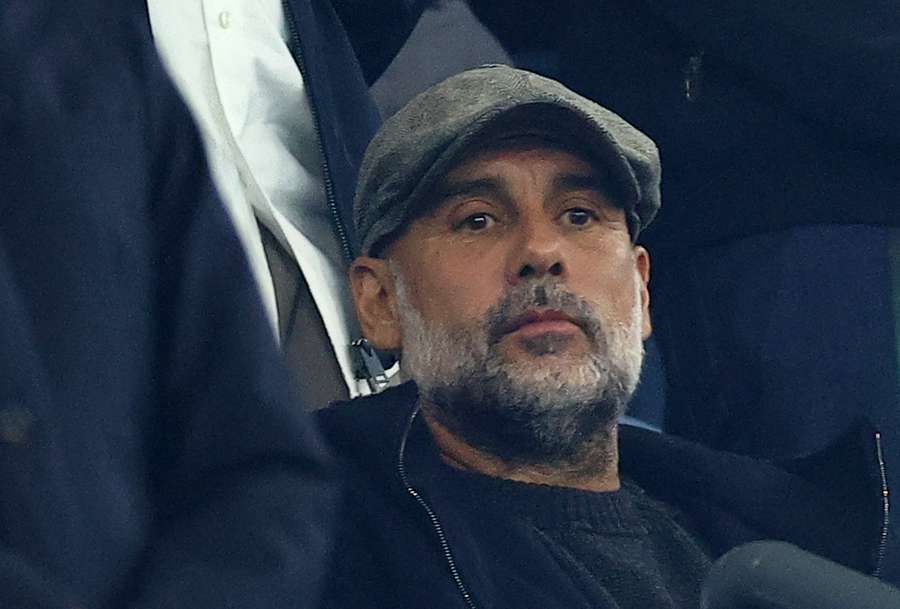 Guardiola in den Zuschauerrängen Guardiola in den Zuschauerrängen