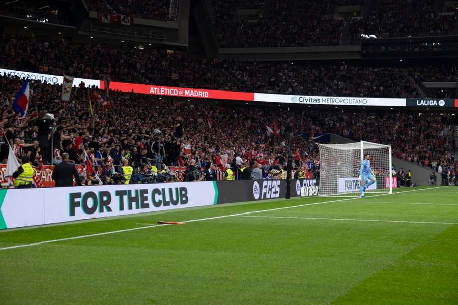 Imagen del Metropolitano durante el Atlético de Madrid-Real Madrid