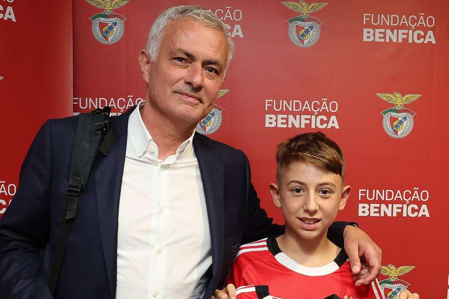Mourinho ao lado de Martim