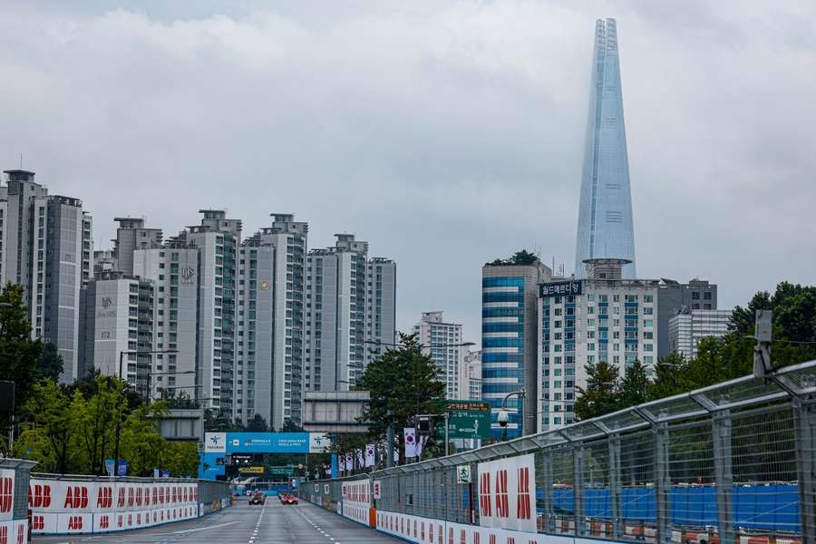 A Fórmula E em Seul em agosto de 2022