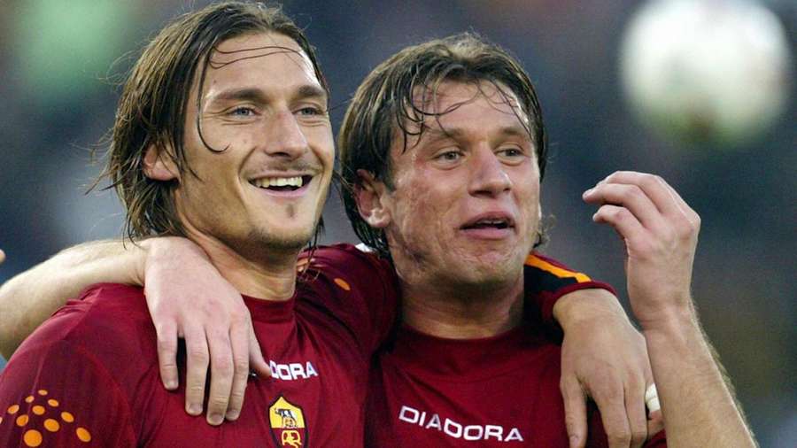 Totti e Cassano na Roma