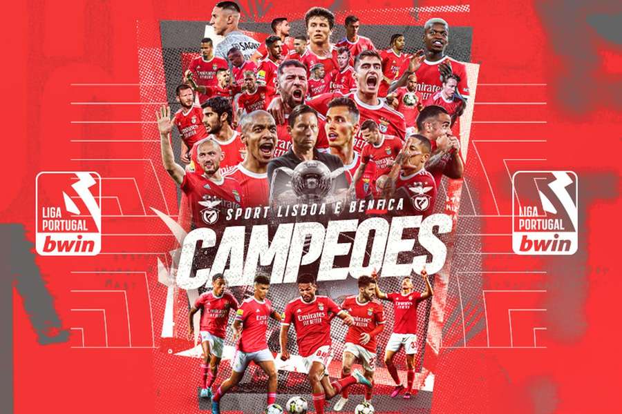 Benfica conquista o 38.º título de campeão nacional