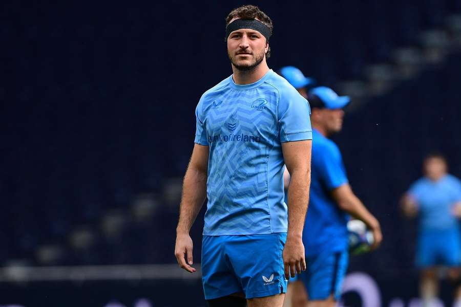 Will Connors during the Leinster Captain's Run ahead of the Champions Cup final