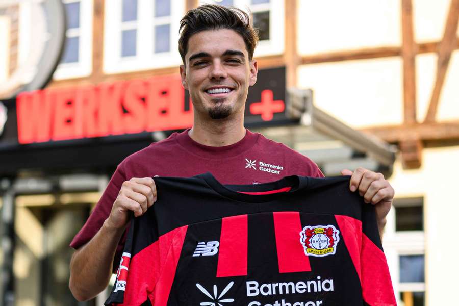 Miguel Gutiérrez com o Bayer Leverkusen Miguel Gutiérrez com o Bayer Leverkusen