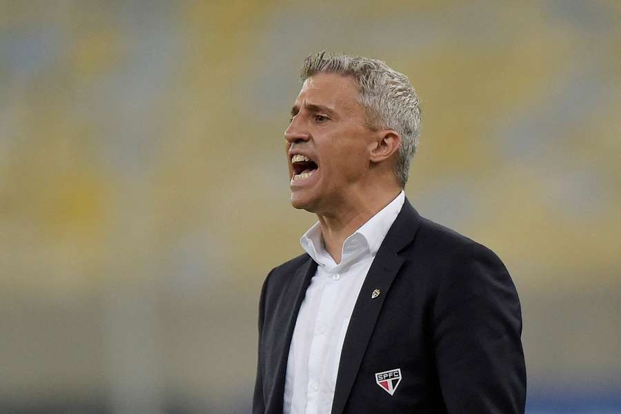 Hernán Crespo, en sus tiempos de entrenador del São Paulo