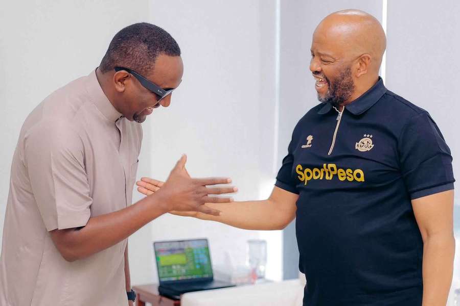 Manqoba Mngqithi when he arrived in Tanzania to take over as Young Africans coach