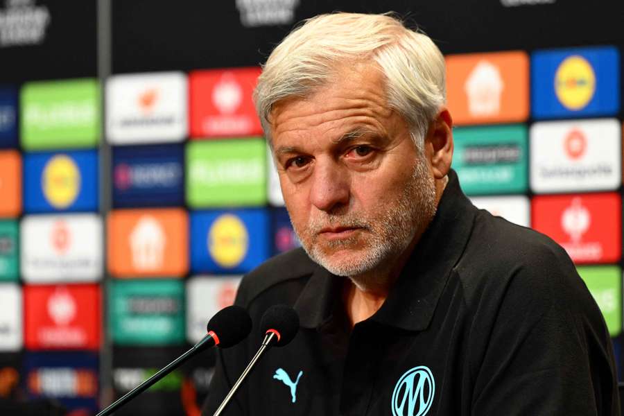 Bruno Genesio face à la presse jeudi soir. Bruno Genesio face à la presse jeudi soir.