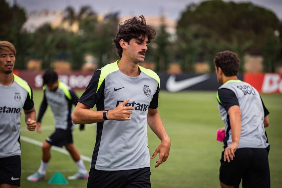 Trincão no treino deste domingo