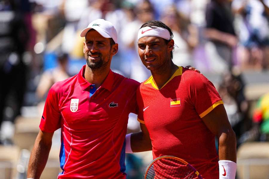 Djokovic (left) and Nadal have played out one of tennis' biggest rivalries