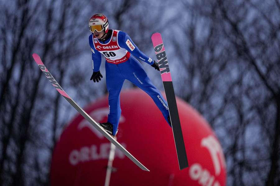Paweł Wąsek podczas weekendu w Wiśle