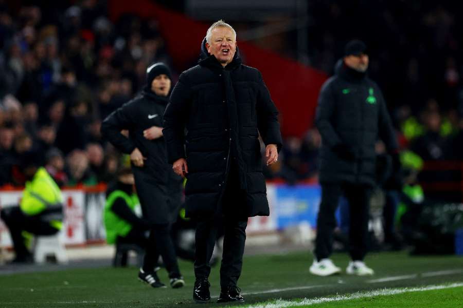 Wilder on the touchline during his side's loss to Liverpool