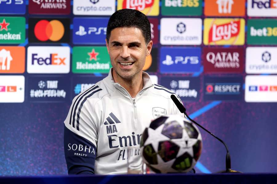 Mikel Arteta speaks at the pre-match press conference Mikel Arteta speaks at the pre-match press conference