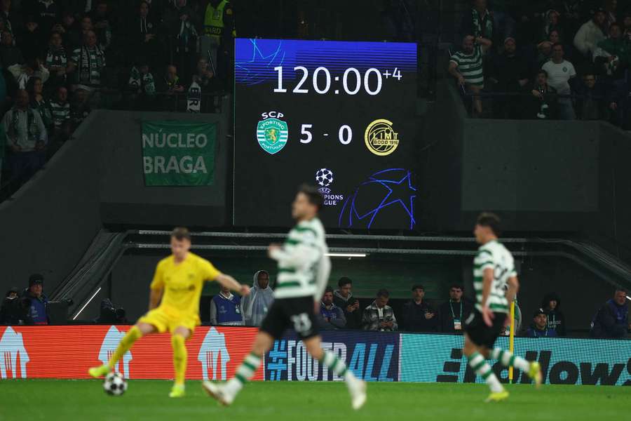 Sporting goleou o Bodo/Glimt