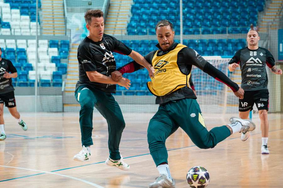 Palma durante um treino