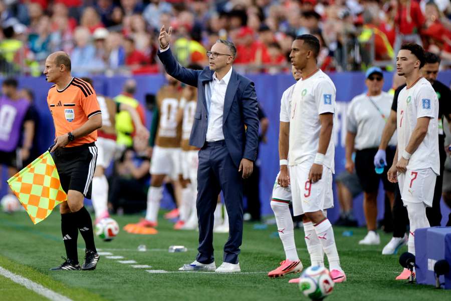 Mohamed Ouahbi on the touchline
