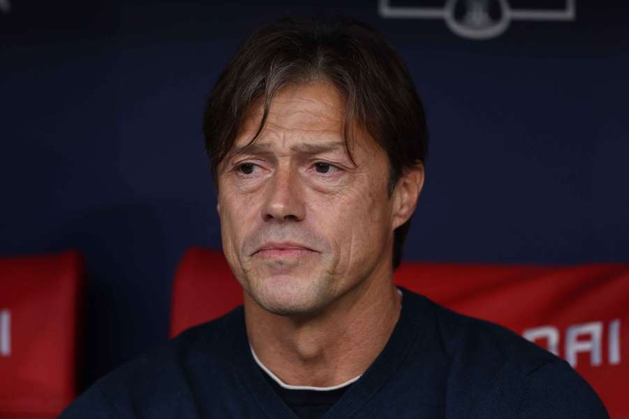 Matias Almeyda in the dugout Matias Almeyda in the dugout