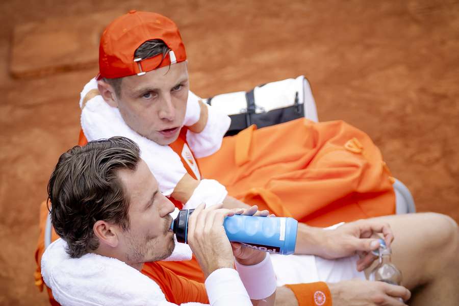 Koolhof en Griekspoor vormden samen een duo op de Olympische Spelen