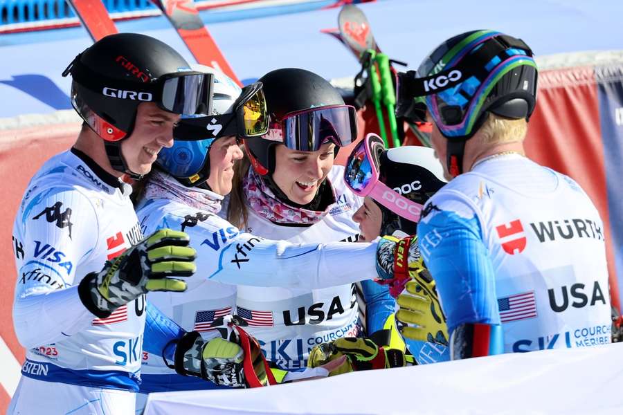 Lyžaři USA poprvé vyhráli na MS soutěž družstev.
