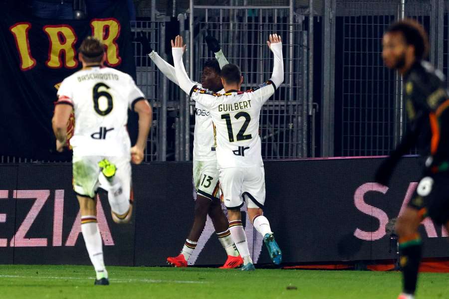 Lecce feliz apesar das poucas oportunidades de golo