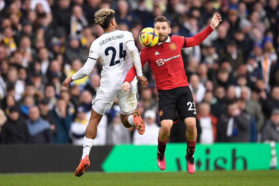 Shaw in action against Leeds