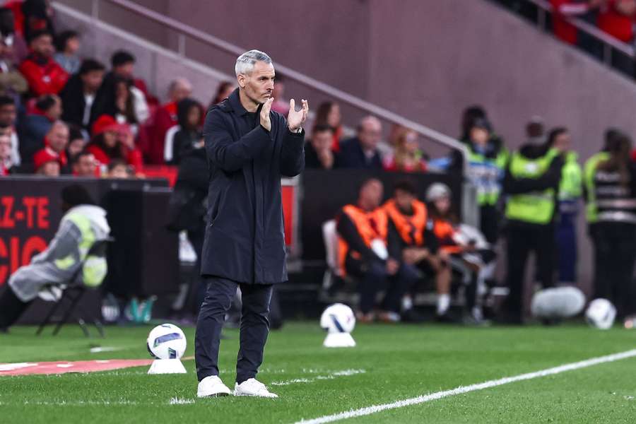 Carlos Vicens, treinador do SC Braga, no Estádio da Luz