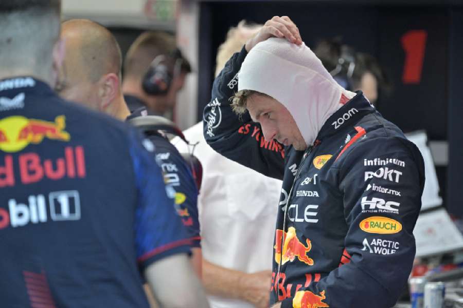 Red Bull's Max Verstappen during practice