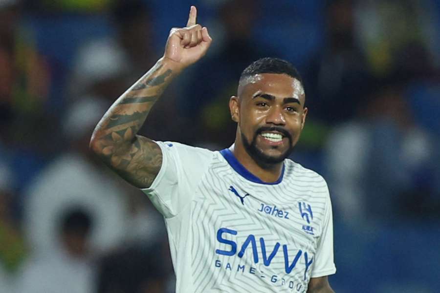 Malcom fechou o placar na goleada do Al-Hilal sobre o Al-Nassr