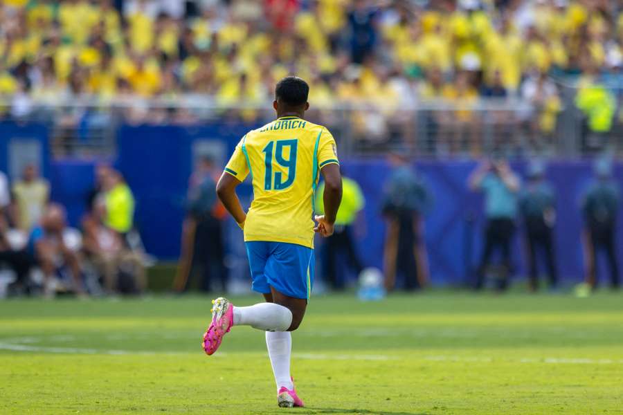 Endrick, con Brasil