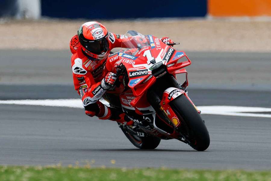 Ducati Lenovo Team's Francesco Bagnaia in action during the race