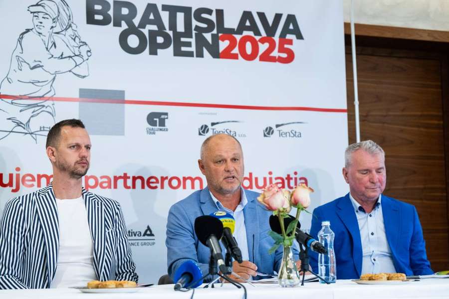 Tlačová konferencia k Bratislava Open 2025.