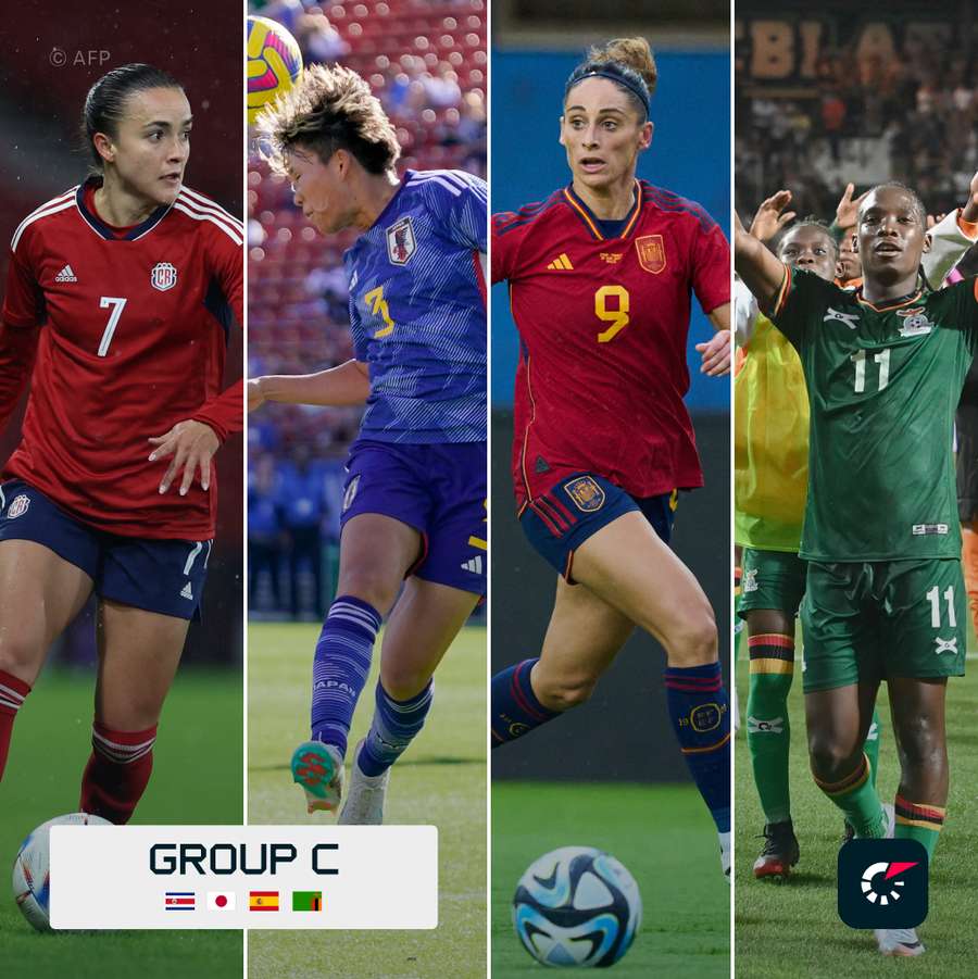 Costa Rica, Japan, Spain and Zambia make up Group C