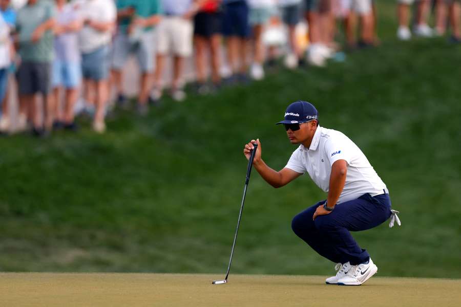 Hisatsune in action at the Phoenix Open