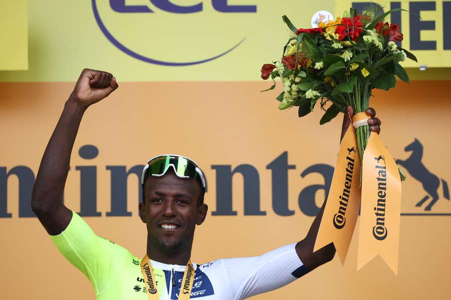 Biniam Girmay won the third stage on Monday