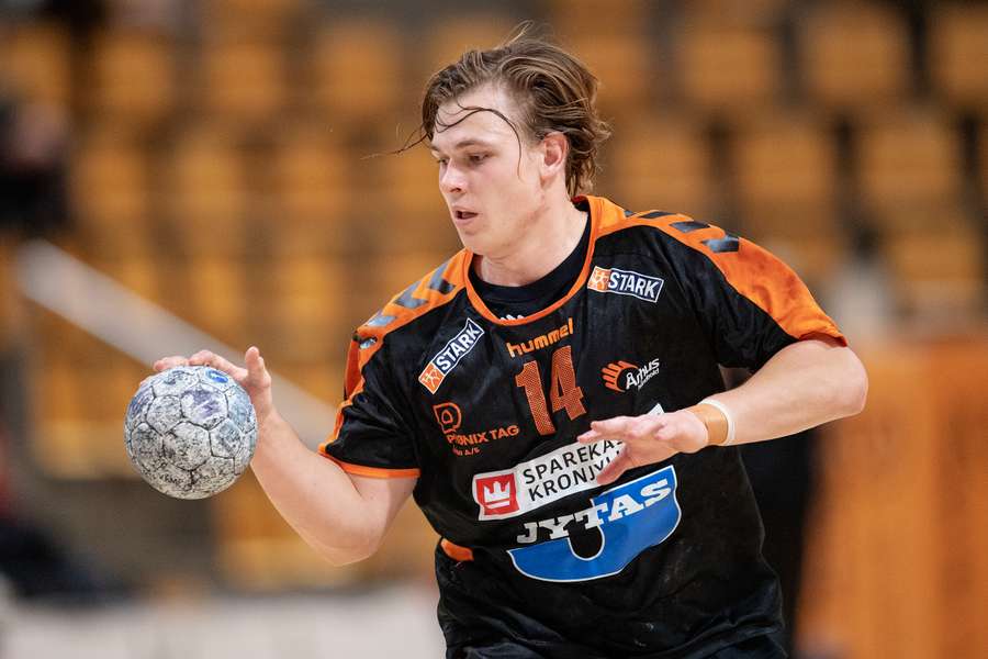 I Århus Håndbolds allersidste kamp før konkursen scorede Lukas Jørgensen hele 13 mål.