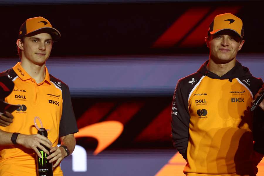 Lando Norris y Óscar Piastri