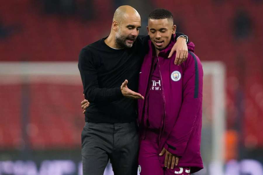 Pep e Jesus nos tempos de City