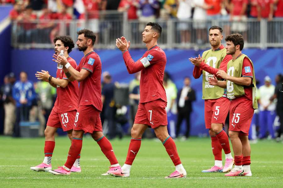 Jogadores de Portugal agradecem apoio dos adeptos