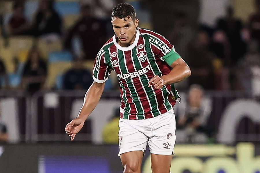 Thiago Silva durante jogo contra o Grêmio, no Maracanã Thiago Silva durante jogo contra o Grêmio, no Maracanã