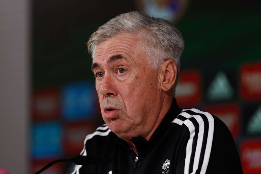 Ancelotti addresses the media