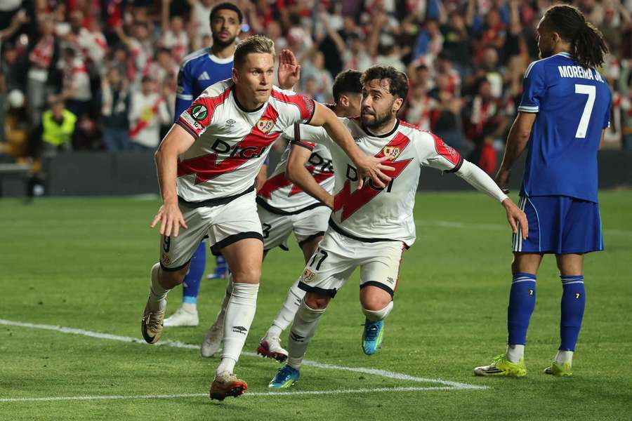 Rayo Vallecano fez a festa