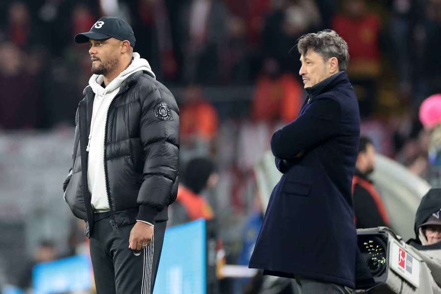 Kompany (l.) und Kovac Kompany (l.) und Kovac