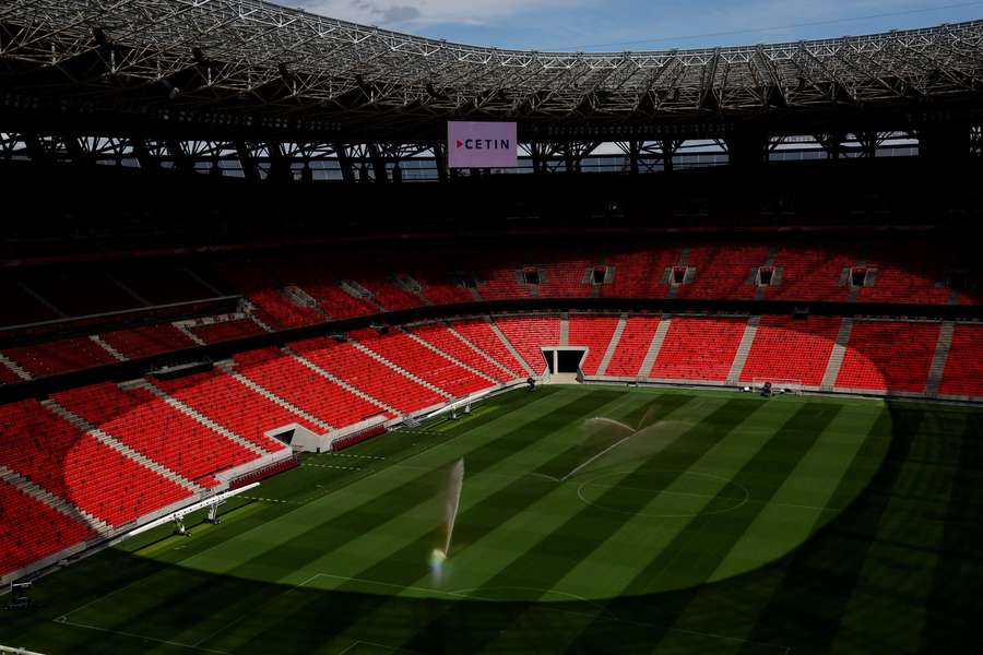 Vista interior del Puskas Arena. Vista interior del Puskas Arena.