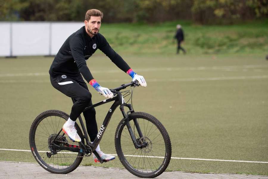 Kevin Trapp ce mardi 25 octobre à l'entraînement.