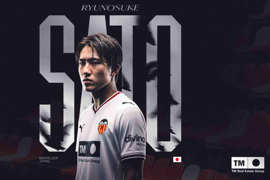 Ryunosuke Sato, nuevo jugador del Valencia Ryunosuke Sato, nuevo jugador del Valencia