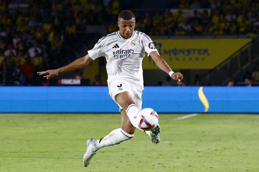 Kylian Mbappé, do Real Madrid, em ação