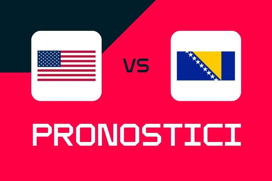 Pronostici, migliori scommesse e quote per USA-Bosnia Erzegovina, Mondiali 2026