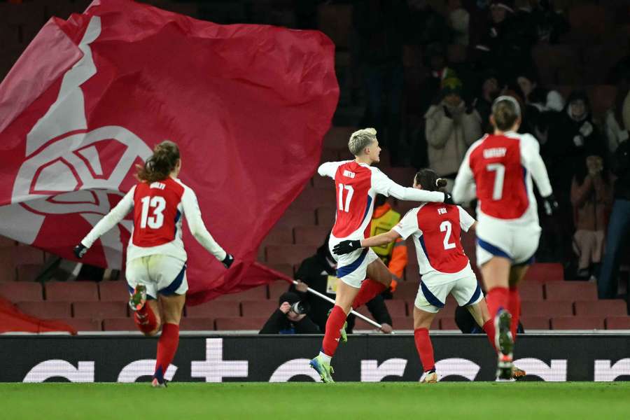 Arsenal were one of three teams who played on Thursday to secure their place in the UWCL's knockout stage.