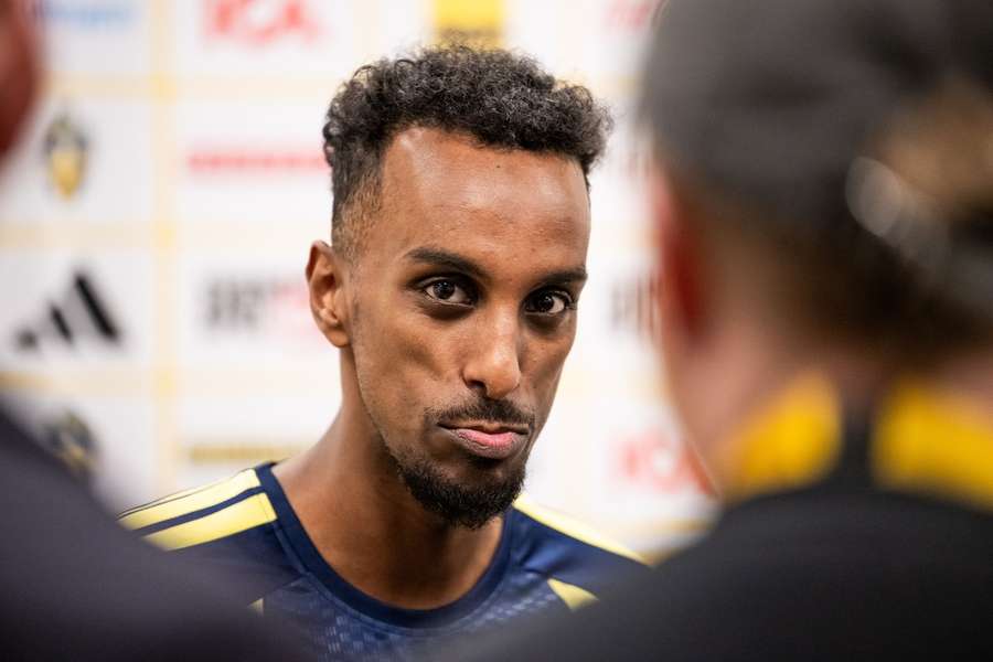 Taha Ali at the Sweden camp during March's international window